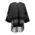 Geisha poncho, black/sand